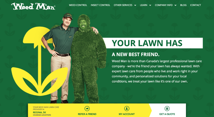 Weed Man Website Redesign